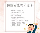 何度も目が覚めて熟睡感がない方へ。睡眠改善します 今の睡眠を続けてQOLが下がるのをただじっと待ちますか？ イメージ4