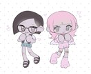 SNS等で使えるミニキャライラスト描きます アイコン・プレゼント・活動用など幅広く使えます！ イメージ2