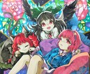 東方のアナログイラストを描きます 世界に1つのアナログの形で、お好みの東方のキャラをお届け！ イメージ3