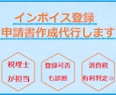 インボイス登録の申請書を作成支援します 税理士が事業に沿った申請書を【素早く】提供します。 イメージ1