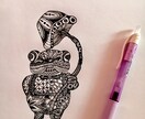 あなたの好きな写真・絵をゼンタングルアートにします 【イラスト作成】素敵な思い出をゼンタングルアートにしませんか イメージ4
