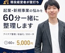 起業・新規事業の悩みを60分一緒に整理します 現役経営者が「やりたい」を次の一手まで壁打ちします イメージ1
