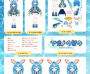 VTuberキャラデザ～モデリングすべて制作します Live2Dモデル・ロゴ・SDキャラまで全部込み！ イメージ4