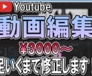 動画編集承ります 動画編集任せてください!満足するまで修正します。 イメージ1