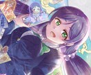 アニメ風のポップなイラストを描きます 個人用、動画用、SNS用等多岐に使えるイラストをお届けします イメージ2