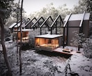 別荘・Villaの外・内観パースを制作いたします 【 NOT A HOTEL 】のクオリティさほど制作できます イメージ9