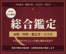 紫微斗数・四柱推命で年間運勢と吉方位を鑑定します 命盤・特徴・鑑定書・祐気取りまでA4で6枚お届けします イメージ1