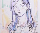 雰囲気あるアート似顔絵を描きます ご家族・ご結婚記念日・SNS・プレゼントにも イメージ8