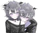 肩(鎖骨あたり)まで描きます あなたのオリキャラ描きますの肩(鎖骨あたり)バージョンです！ イメージ1