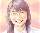 お写真から似顔絵アイコン作成致します スケッチ風の淡いカラーの似顔絵です イメージ3