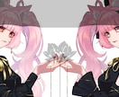 SNS・配信で使えるキャラクター一枚絵制作します 商業実績あり｜華やかで表情豊かなキャラクターイラスト イメージ7