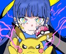 歌ってみた動画のイラスト描きます 歌ってみた動画のタイトル画面の絵を描きます イメージ1