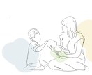 翌日納品可能◎優しい線画イラストお描きします プロフィール画像、挿絵、HP素材等オリジナルでおしゃれに イメージ7