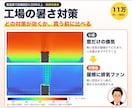 工場の暑さ対策を気流シミュレーションで比べます 換気扇や送風機を買う前に。倉庫も対応、設備は売りません イメージ1