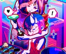 ポップな品質重視のイラストを描きます 昨今の絵柄とは差別化された目新しい、品質重視のイラストです。 イメージ4