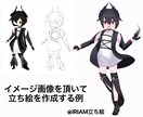 立ち絵、SDキャラ、アイコン作成します 表情差分はパーツ分けをした状態で納品いたします イメージ4