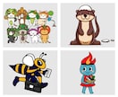 ポップでかわいいキャラクター制作致します 商用可！個人店舗、企業様のキャラクターデザインを完全サポート イメージ6