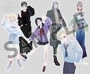 年内までの特別プラン！キャラクター立ち絵制作します 商用利用OK！【表情差分2種・小物1点】追加無料！ イメージ4