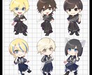 商用料込！かわいいアニメタッチのミニキャラ描きます アイコンやグッズ等に使えるイラスト作成します イメージ7