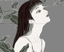 ポップでアンニュイな雰囲気の人物イラスト制作します あなただけの世界観を形にします。 イメージ6