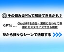 追加モニター募集！あなた専用のGPTsを作成します 個人で活動する方のビジネスを生成AIにて徹底サポート イメージ3