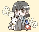 可愛いSDキャラやアイコンを作成します あなたの世界観をギュッと詰め込んだちびキャラアイコン イメージ2
