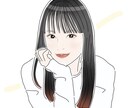 リアルな雰囲気のアイコンイラストお描きします 少しリアルなタッチの似顔絵です☺︎アイコンやプレゼントに♡ イメージ3