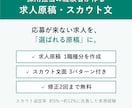 採用担当経験者が応募につながる求人原稿を作成します スカウト文3パターン付き｜人事・RPO経験を活かします イメージ1