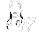 大人かわいい◎シンプルな線画イラスト作成します 甘すぎない、大人のゆる可愛。シンプルなのに印象残るアイコン！ イメージ3