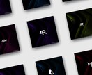 モチーフ、数字、アルファベットのロゴを制作します 上記の上シンプルかつ独自性のあるロゴをご提供致します イメージ1