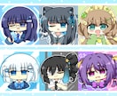 最短3日！格安ミニキャラアイコンお描きします 使用用途自由！透過でのお渡しも可！ポップなアニメ塗り イメージ4