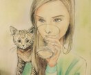パステル画にて似顔絵描きます 大切な方へのプレゼントや記念に イメージ1