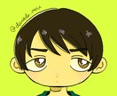 POPで可愛い似顔絵アイコン描きます 独特な雰囲気の可愛い似顔絵アイコンをメインに描きます！ イメージ3