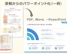 シンプルに伝わり響くパワーポイント資料を作成します 手書きメモOK！構造をシンプルに整頓し「伝わる資料」を構築 イメージ1