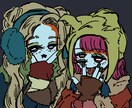 個性のあるキャラクターイラスト描きます アイコン、ジャケット写真等に使える色合いの絵を描きます！ イメージ5