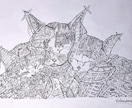 世界に一枚だけのペット原画を描きます 大切な家族を機械生命体アートに イメージ7