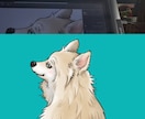愛犬をアニメキャラクターの様にイラスト化します 映画主役の様な、アニメ風のテイスト！背景透過データ付き！ イメージ2