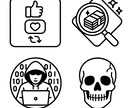 企業・個人様問わずアイコン全般を制作いたします 追加のご要望を反映する際に別途料金は必要ありません。 イメージ1