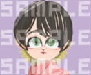 商用◎配信・グッズに！主線なしキャラ制作します 印象的な目とモダンな色彩。SNSアイコンやグッズ、企業用に イメージ3