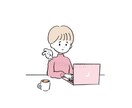 ゆるい＋シンプル♡ アイコンイラスト制作します あなた好みの ゆるかわシンプルなイラストに ᵔㅅᵔ ♡ イメージ9