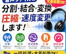 音声ファイルの分割結合・変換・圧縮・速度変更します 一括処理・大量処理にも対応！面倒な音声作業を代行します イメージ1