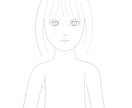 リアル系少女線画描きます 美を感じる線描描けます 美を感じる洗練された線描描けます イメージ4