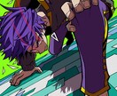 少年漫画風のカッコイイ1枚絵描きます 躍動感がありカッコイイ配信画面や動画のサムネイルを描きます！ イメージ5