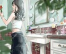アイコン、サムネイル、イメージイラストなど描きます 1枚絵背景込5000円から！顔メインアイコンは4000円から イメージ3
