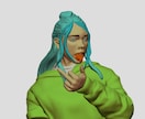 イラストなどからフィギュアの3Dデータを作成します イラストなどから立体化します。簡単な着色や代理での造形も可能 イメージ5