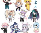 おめめキラキラなデフォルメイラスト描きます VTuber様等のグッズ作成の相談も承ります イメージ2