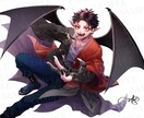 ゴスロリ少女やイケメン！表情豊かな絵をお描きします Vtuber、キャラクター立ち絵制作、配信画面などにも対応！ イメージ3
