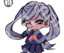 ちびキャライラストアイコン作成承ります 3つの絵柄からSNS用ちびキャライラストアイコンを作成します イメージ2