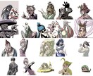 カッコ良さ重視でSNSのアイコン用イラスト描きます 構図空間陰影によるカッコ良さ！あなたも好きですよね！ イメージ7