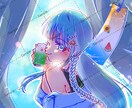 カラフルな1枚絵描きます ビビットカラーで可愛く明るい絵をお送りします！ イメージ1